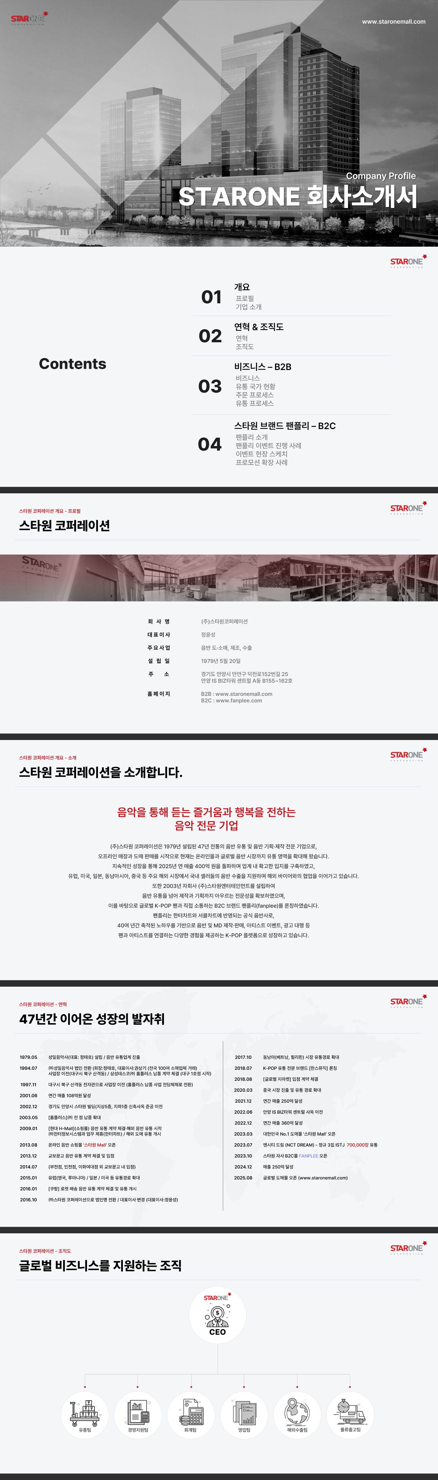 회사소개 및 연혁